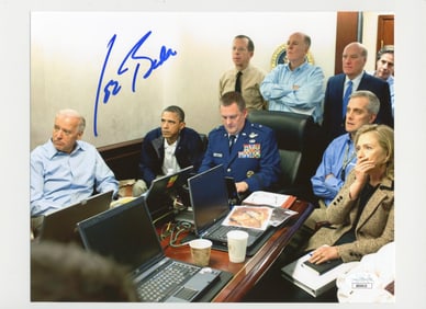 Joe Biden Signed Photo During Osama bin Laden Raid with JSA COA