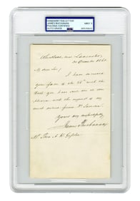 J. Buchanan Civil War Dated ALS From Wheatland to Baptist Clergyman, PSA MINT 9!