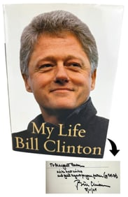 Bill Clinton Signed 1st Ed. Book "My Life" Inscribed to Daughter of Robert McNamara