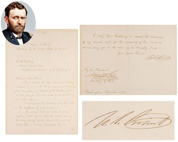 Grant as Pres. Improves "friendly relations between Peru and the United States" & Congratulates