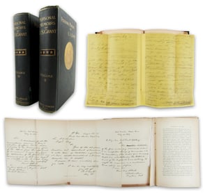 1st Ed. Two Volume Set of the "Personal Memoirs of U.S. Grant"