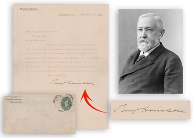 Benjamin Harrison TLS 4 Months after Winning Presidency