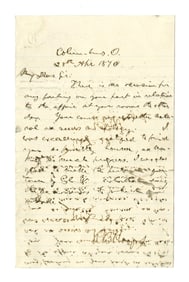 R. B. Hayes ALS of Governor of Ohio: "Your course was altogether… as needs and apology."