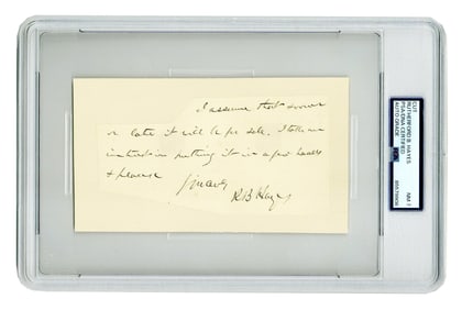 Rutherford B. Hayes PSA NM7 ANS