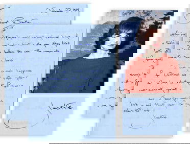 Jackie Kennedy Onassis ALS "I wish us both great fun in our new secret project"