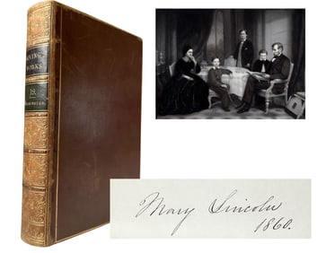Mary Lincoln Owned & Signed "Life of George Washington," From Lincoln Family Library, Dated 1860,