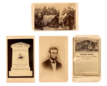 Assassination Related Abraham Lincoln CDV Collection