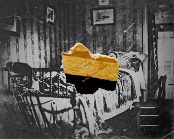 A. Lincoln Death Room Wallpaper Swatch From Peterson House with Dept. Of Interior Authentication!