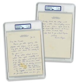 Ronald Reagan 2p ALS Outlining Studio Contract with Warner Bros., PSA Encapsulated