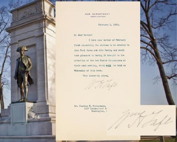 W. Taft Submits John Paul Jones & John Barry D.C. Statue Proposals to Honor Naval Heroes!