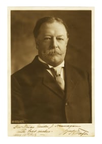 William H. Taft Signed & Inscribed Portrait by Harris & Ewing
