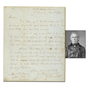 Z. Taylor Mexican War Letter