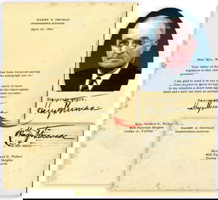 Harry Truman TLS During His Retirement in Missouri, With Envelope