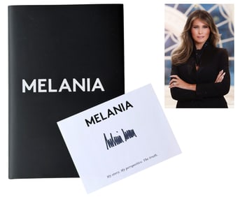 Melania Trump Boldly Signed Book "Melania"