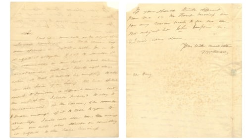 Martin van Buren ALS Discussing Legal Cases November 1818