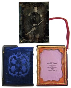 Daguerreotype Of Officer With Sword, Possibly 1850s West Point Cadet? Forest H. Sweet & Other