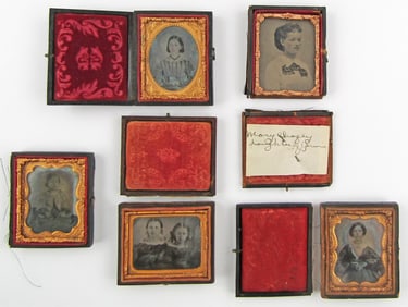 Mid-19th C. Photograph Collection (5 Pcs) Incl. Daguerreotypes, Ambrotype, & Tintype