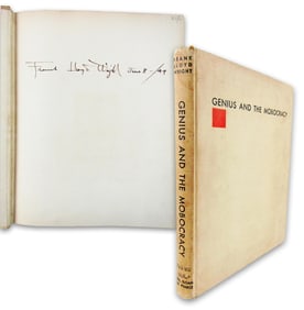Frank Lloyd Wright Signed 1st Ed. Copy of ''Genius and the Mobocracy'' – a Tribute to His