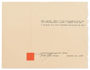 Frank Lloyd Wright TLS from Taliesin West in Arizona