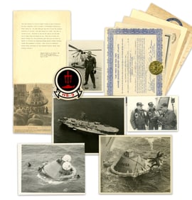 Apollo 9 Recovery Pilot Archive of Photos & Training Certificates, 16 pcs.