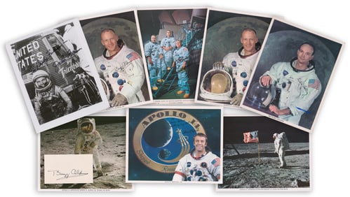 Dealer's Lot of Space: Buzz Aldrin, Michael Collins SP + 6 Other Items