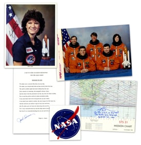 STS Astronauts 5pc. Autograph Collection: Lousma, Ride, Sullivan & More!