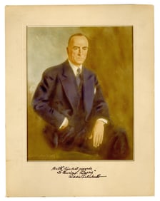 Eddie Rickenbacker Signed Photo Dedicated to NYC Art Dealer