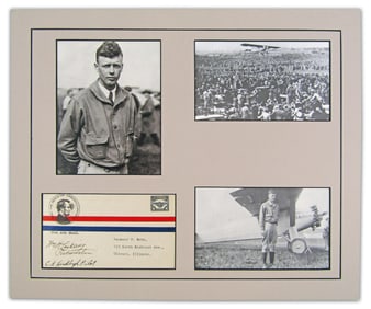 Charles A. Lindbergh Signed 1926 Cover Inaugurating Chicago to St. Louis Mail Service, Possibly One