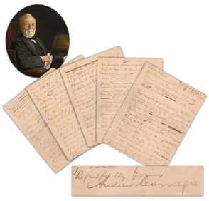 Andrew Carnegie Writes in Favor of Arbitration in International Relations "banish the 'Killing of