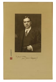 John D. Rockefeller Jr. Signed & Inscribed Portrait