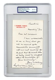 Henry M. Stanley PSA NM-MT 8 ALS. About Medieval Abby Netley