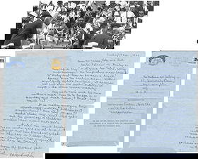 March On Washington Organizer Bayard Rustin 2x Signed ALS. Possibly Unique!: Bayard RustinDar es Salaam, Tanganyika, February 17, 1963March On Washington Organizer Bayard Rustin 2x Signed ALS. Possibly Unique!ALSExtremely Rare, and possibly unique, autograph letter signed by c