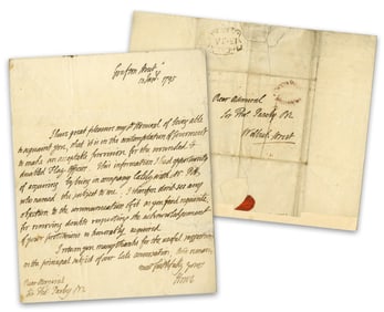 Admiral Richard Howe ALS re: "provision for the wounded & disabled Flag Officers"