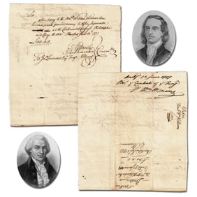 Wiiliam William's Pay for Signing Declaration Of Independence! Signed By Him & Oliver Ellsworth