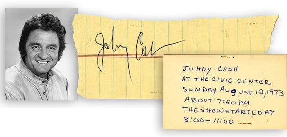 Johnny Cash Bold Signature