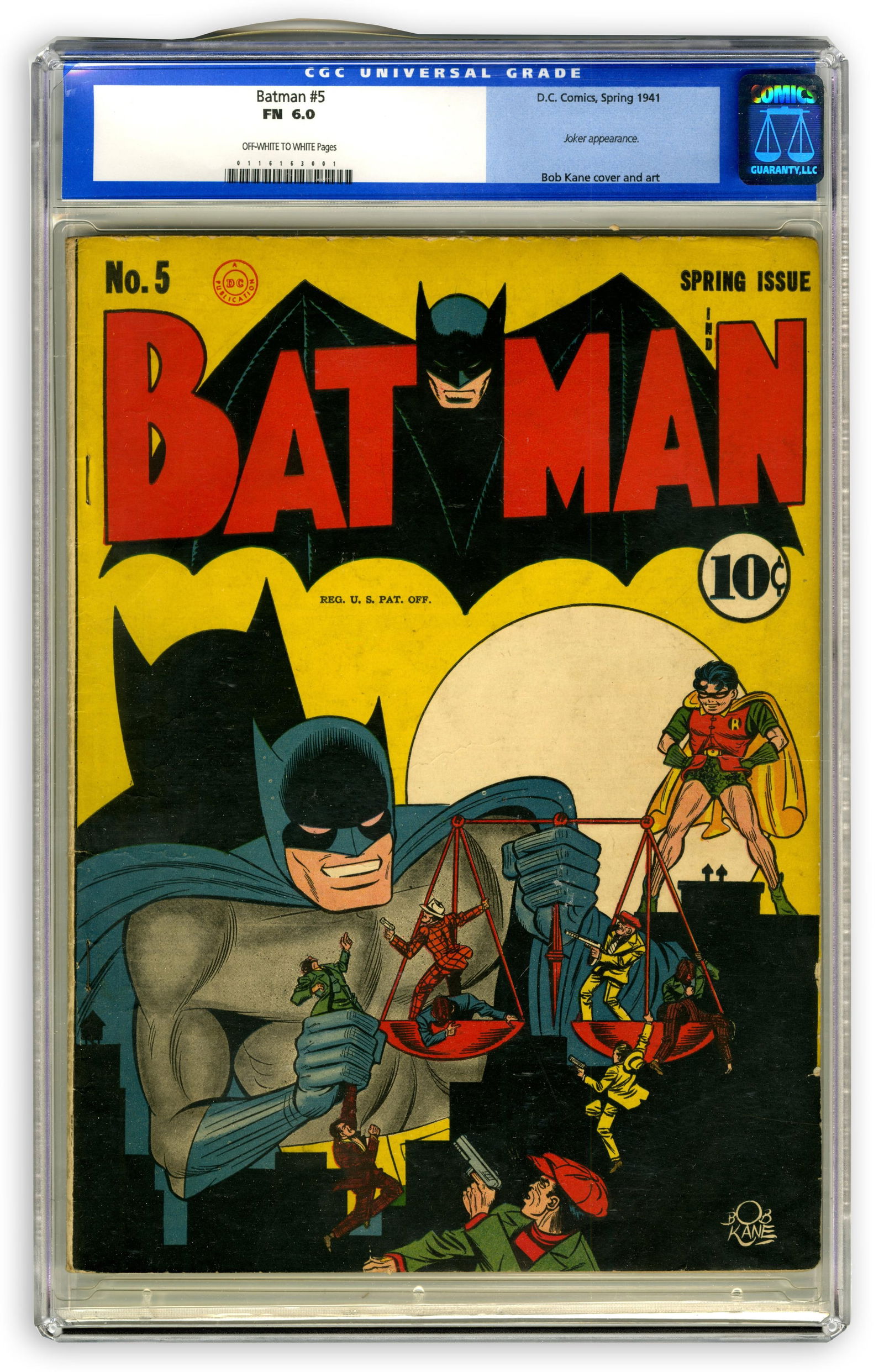 Batman Comic No. 5 CGC Certified FN 6.0 (1 of 2)