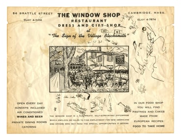 Bob Dylan 10 Original Doodles on Placemat During Trip with Joan Baez, a Unique Rarity, Great