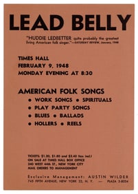 Huddie Ledbetter quite probably the greatest living American folk singer, Saturday Review, January