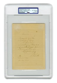 Samuel F. Smith AMS of "America" or "My Country 'Tis of Thee", PSA Encapsulated