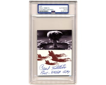 Paul Tibbets Atomic Bomb Display PSA Encapsulated
