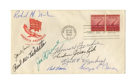 Nine Enola Gay Crewmembers Signed Cover, Seldom Seen!