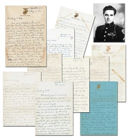 Rene Gagnon World War II Love Letters to His Future Wife, Archive of 10, Superb!