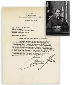 James Gavin TLS on His WWII Experiences