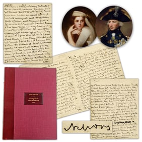 Horatio Nelson Rare ALS To Emma Hamilton Re: A "Damned pimping Bitch" Daring To Compete With His