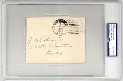 G.S. Patton PSA GEM MT 10! War-Dated Signature, Superb!