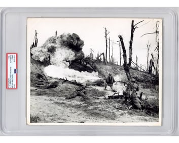 WWII Marines Deploy Flamethrowers in Combat! Incredible Shot! Ex. Brown Brothers Archive