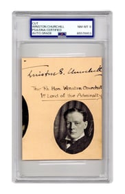 Winston Churchill PSA NM-MT 8 Full Signature