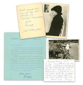 Karen Blixen, "Out of Africa" Author, TLS & (2) ALS on Photographs