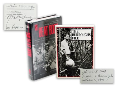 Pair of Books Signed by William Burroughs & Fellow Beat Writers Ferlinghetti & McClure