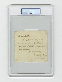 Washington Irving Letter of Introduction for Colonel Childs, Ex-Charles Hamilton